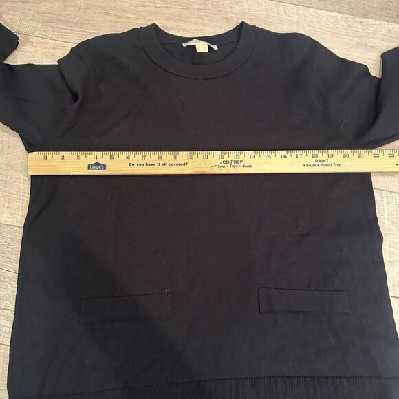 MICHAEL KORS WOMENS BLACK BASIC SWEATER LARGE - Picture 4 of 7